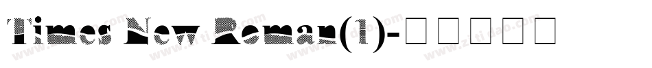 Times New Roman(1)字体转换
